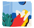 Cozy Settings Vector Illustration