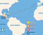 Funky Christopher Columbus Vectors