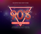 Retro Party and Gathering Poster Template