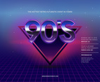 Retro Party and Gathering Poster Template