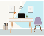 Vector Designer's Desktop Illustration