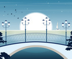 Vector Beautiful Landscape Illustration