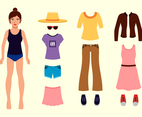 Beautiful Girl Paper Doll