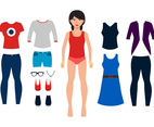 Cute Girl Paper Doll