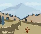 View Through the Mountain Valley