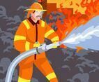 Firefighters In Action