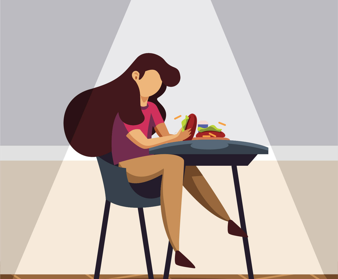 people eating at restaurant
