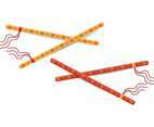 Dandiya Sticks Vector Illustration