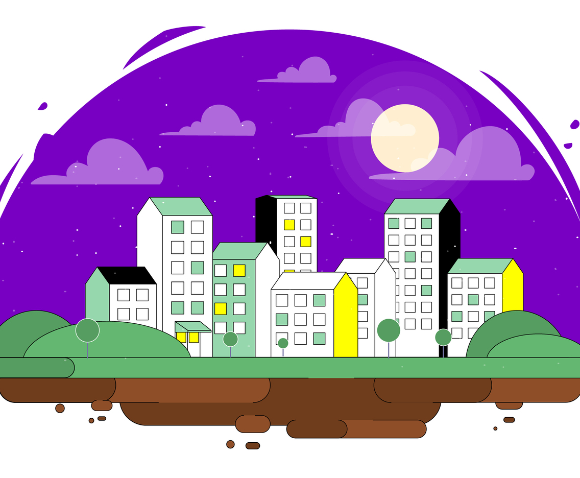 Vector Beautiful Landscape Illustration