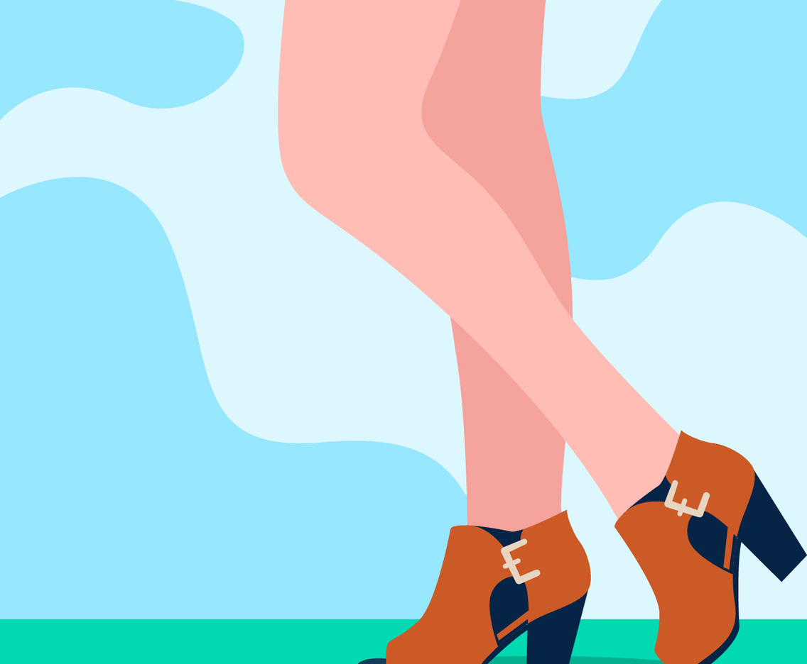 Legs in Fall Boots
