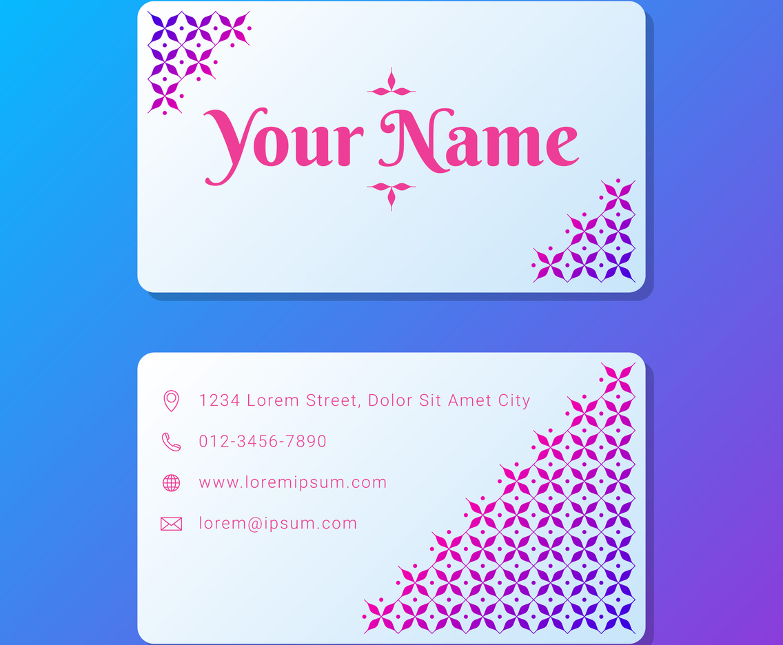 Feminine Business Card Corporate Design
