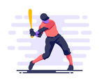 Baseball Player In Action