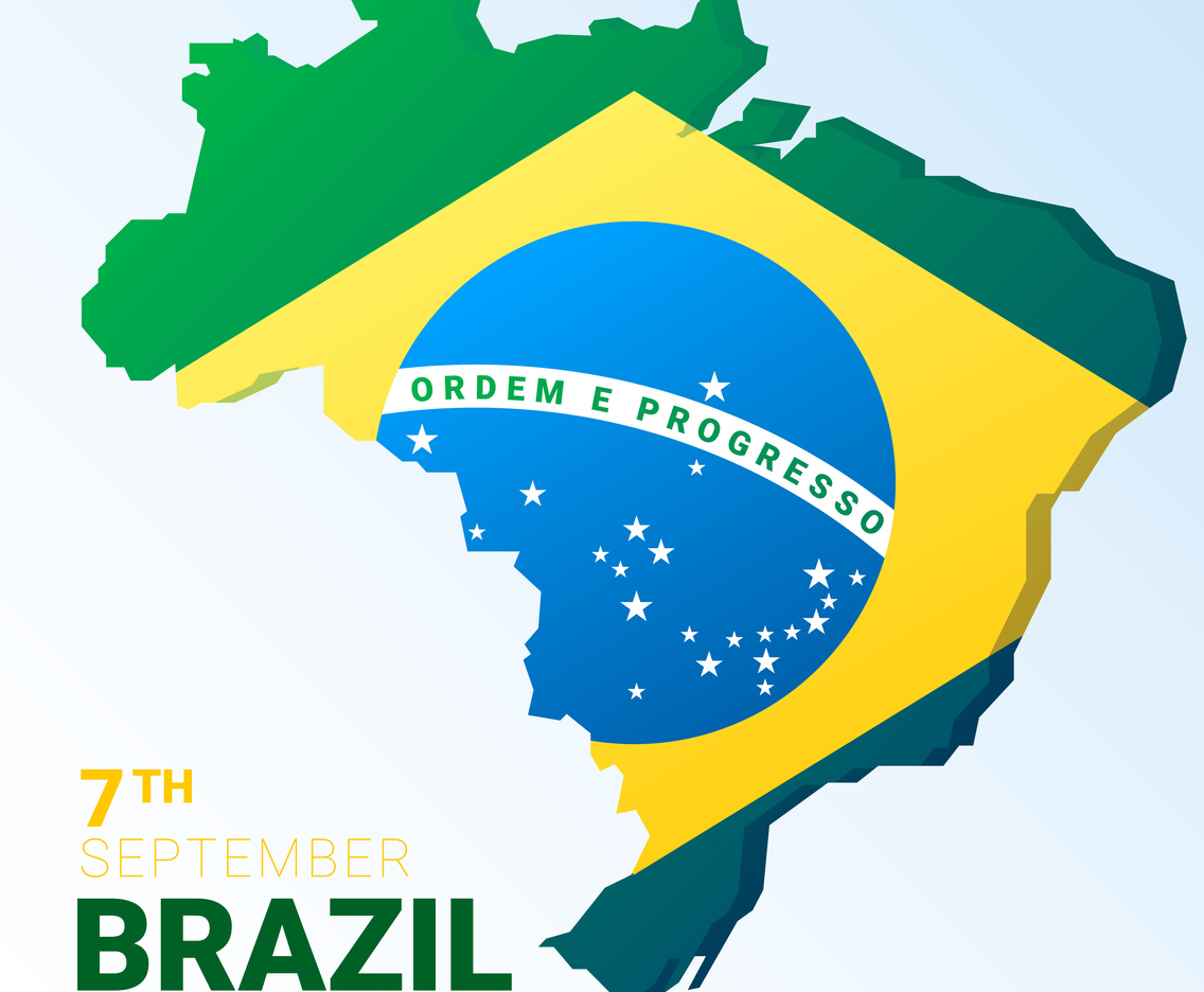 Creative Vector Abstract For Brazil Independence Day Background