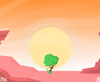 Vector Beautiful Desert Illustration