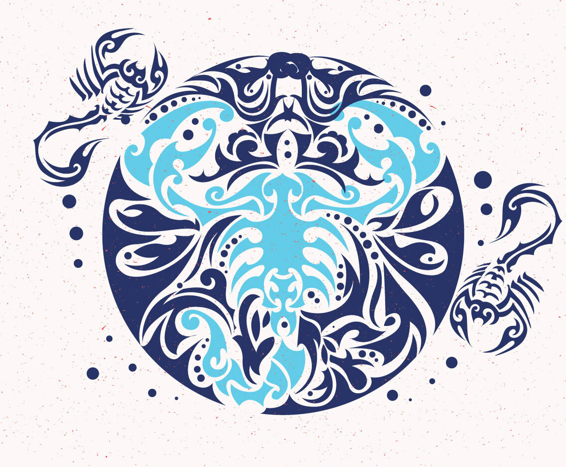 Scorpion Tattoo Design Vector