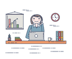 Business Woman Illustration