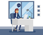 Female Developer Vector