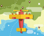 Biplane Vector