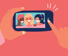 Colorful Selfie Group