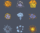 Colorful Doodled Explosions