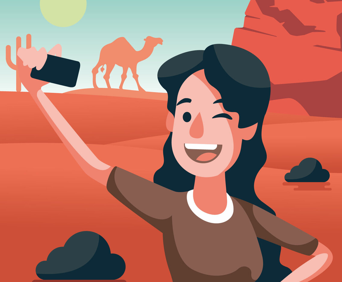 Selfie Illustration