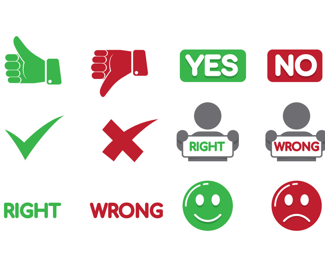 Right or Wrong Sign