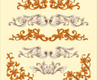 Vintage Baroque Frame Ornament with Engrave Style
