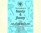 Beach Wedding Invitation