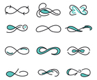 Black  Blue Infinity Logos