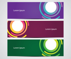 Modern Abstract Web Header Set