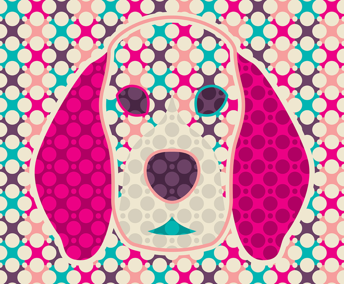 abstract dog