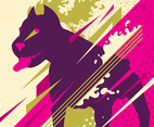 abstract dog