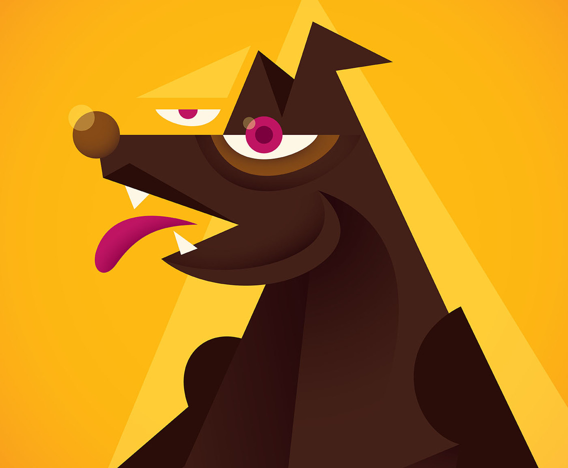 abstract dog