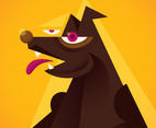 abstract dog