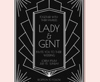 Monochrome Wedding Invitation