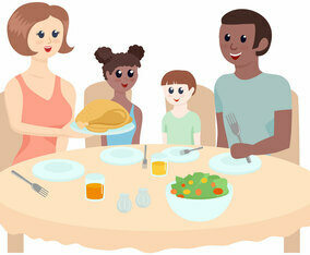 Dinner Graphics Turkey Dinner Vector Art & Graphics | freevector.com