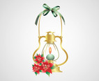 Christmas Lamp Vector