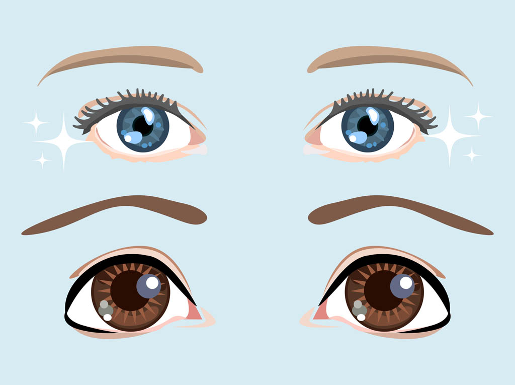 Cartoon Eyes Vector