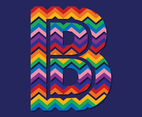 Letter B Typography