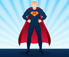 Happy Fathers Day Superdad With Burst Background Illustration