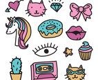 Stickers With a Pop Art Style