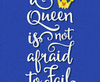 Vector International Women’s Day Hand Lettering Quote