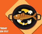 Fish Frying On Pan