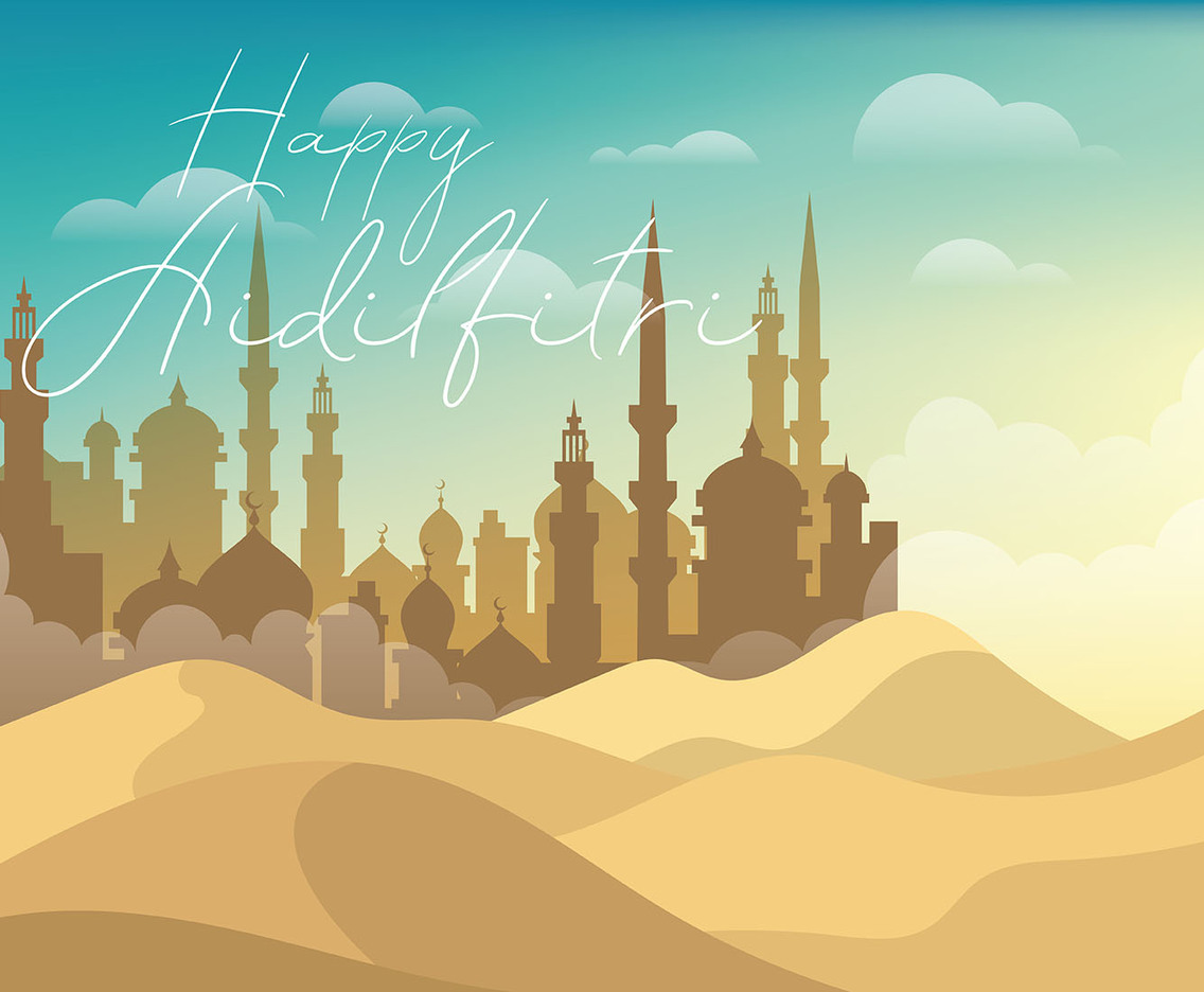 Aidilfitri Illustration