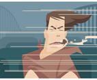 Rollercoaster Scream Vector