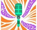 Flat Psychedelic Concert Poster Vector