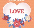 Valentine's Day Background Vector Illustration