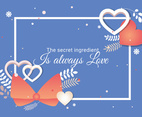 Postcard to Valentine's Day Vector Illustration