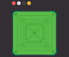 Carrom Board Isometric Vector Illustration