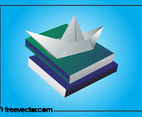 Books And Paper Boat